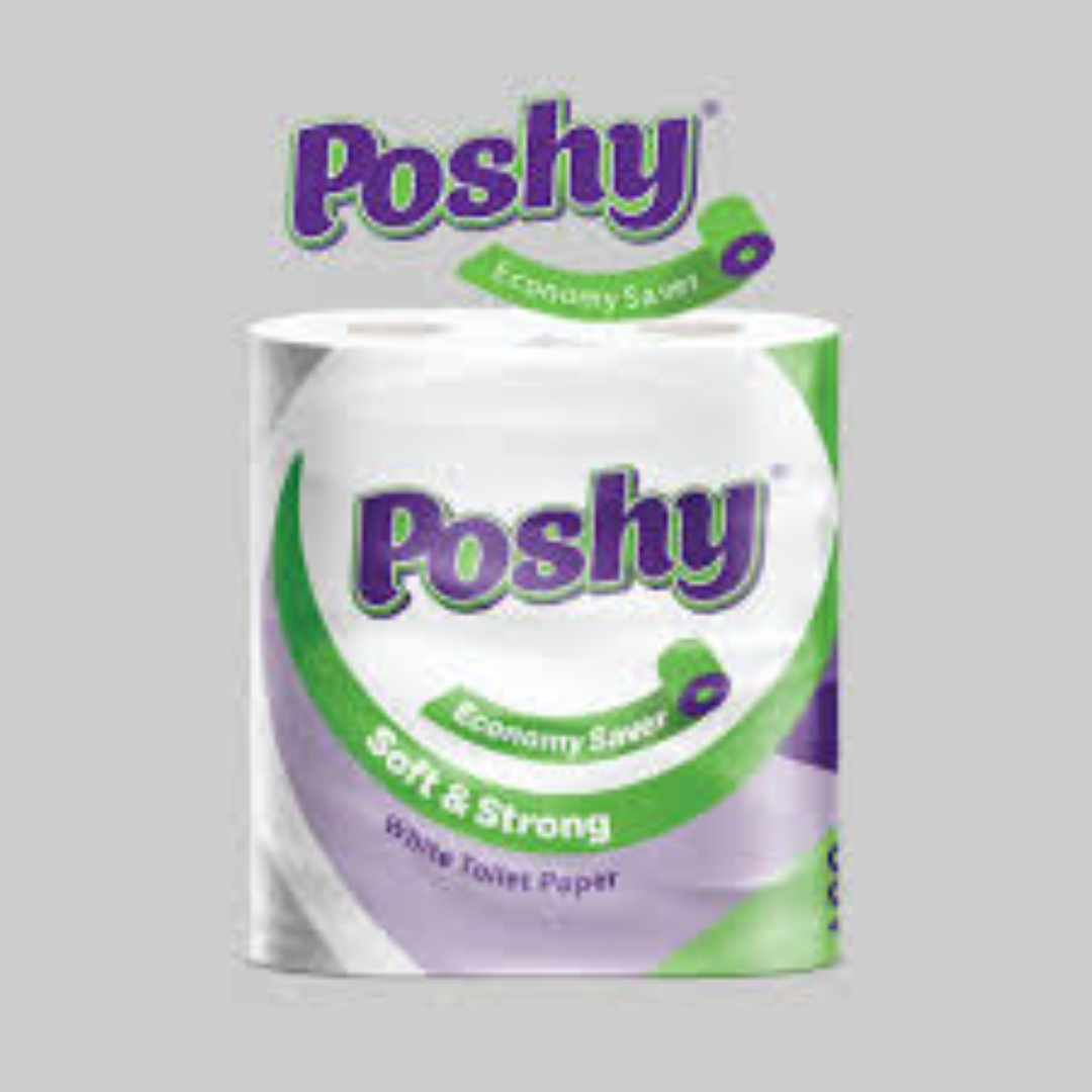  Poshy Roll Poa - 100 Sheets  Premium Blended  2 Ply - Twin Pack
